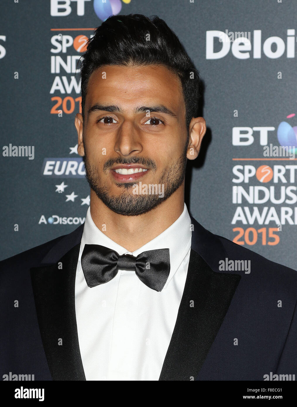 Apr 30, 2015 - London, England, UK - Nacer Chadli attending BT Sport Industry Awards 2015 at Battersea Evolution Stock Photo