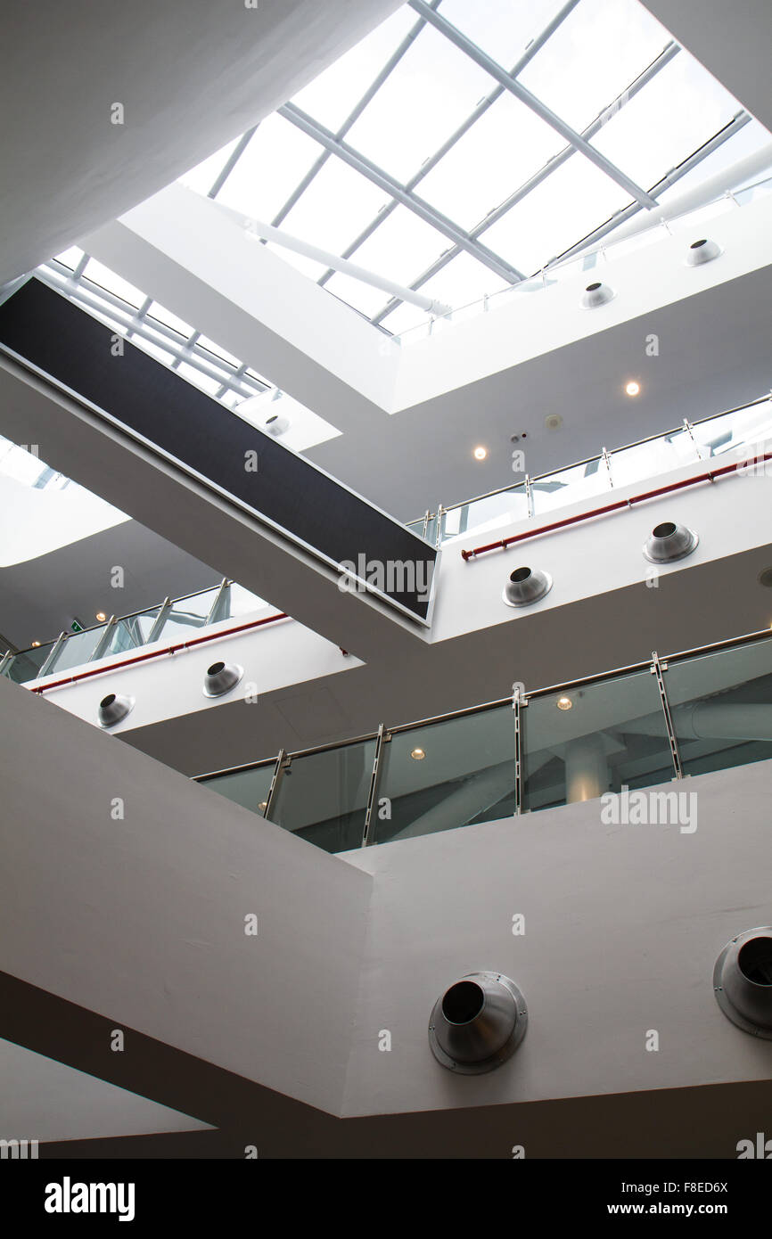 Interior Detail Of Modern Building With Glass Windows And