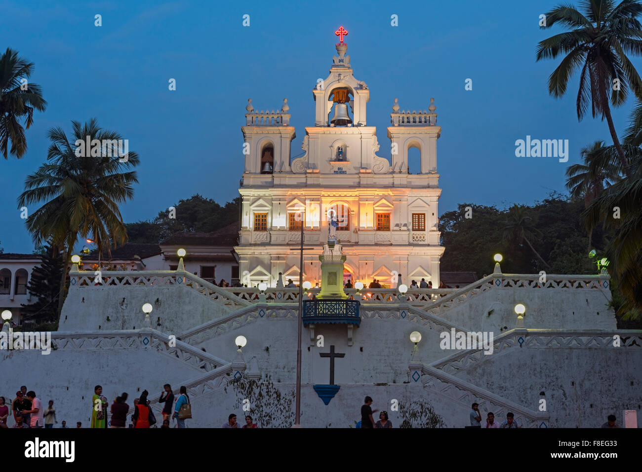 Church of Our Lady of the Immaculate Conception Panjim Goa India Stock Photo