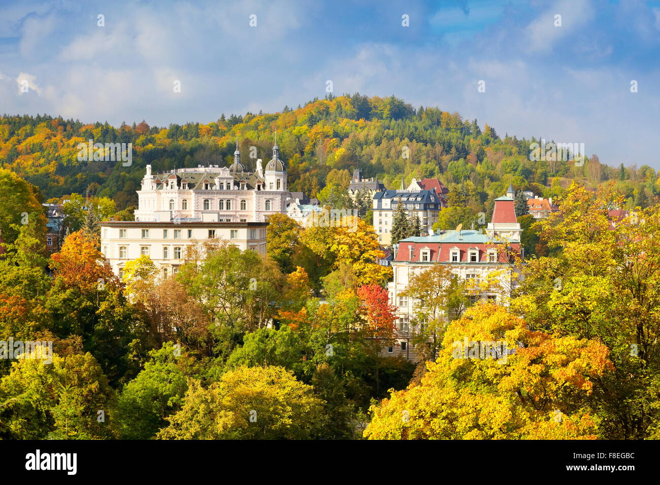 Karlovy Vary Spa, Bohemia, Czech Republic, Europe Stock Photo Alamy