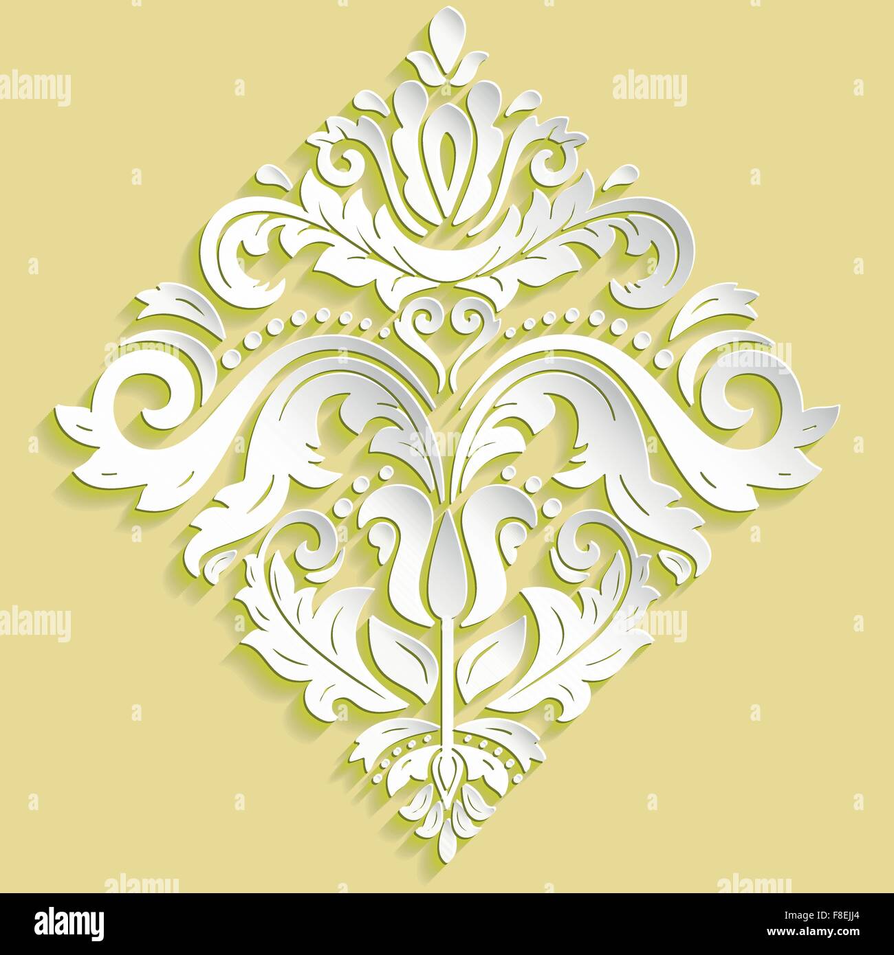 Oriental Vector Pattern With 3D Elements Stock Vector Image & Art - Alamy