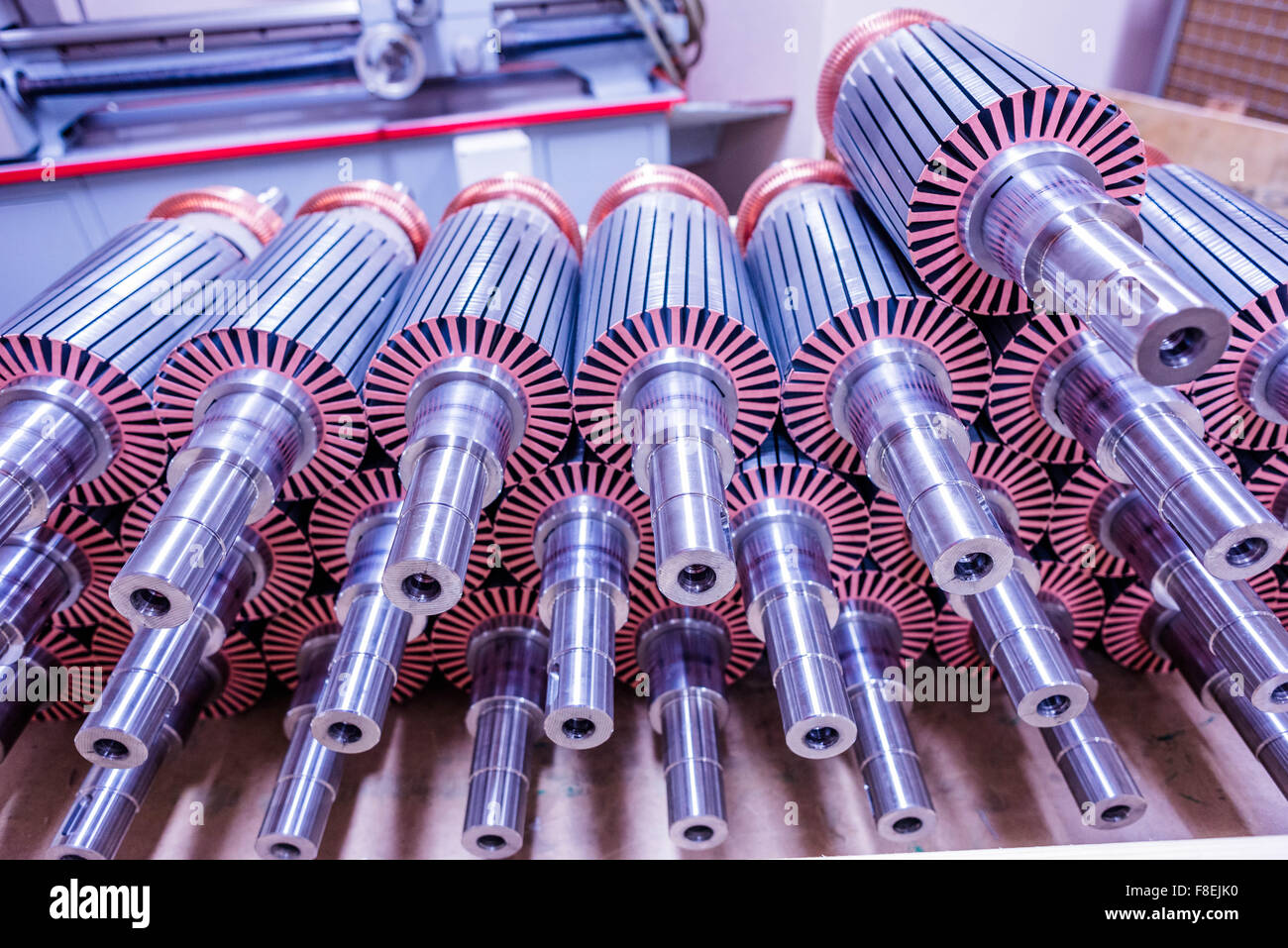 electric motor rotors Stock Photo Alamy