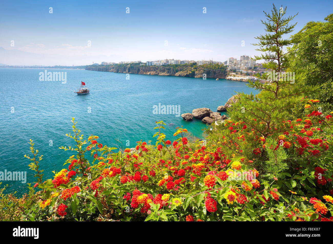 Seashore in Antalya, Turkey Stock Photo