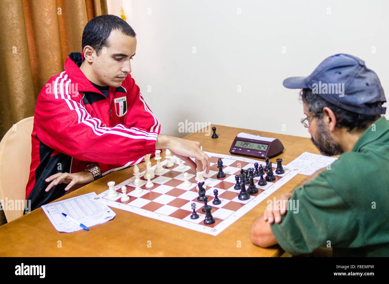 Girl and Big Chess in Hotel Egypt Stock Image - Image of blond, learn:  58699831