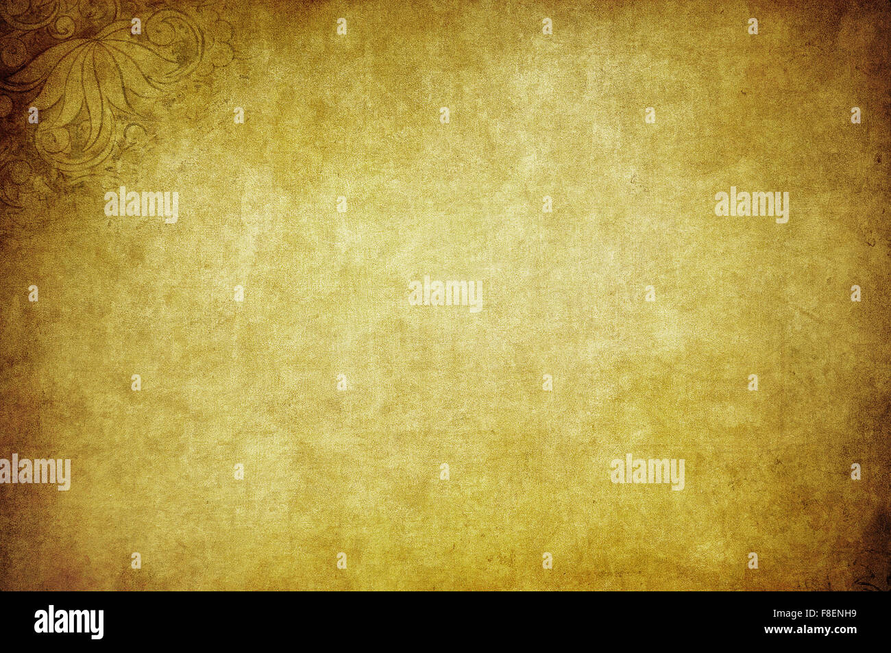 grunge floral background with space for text or image Stock Photo