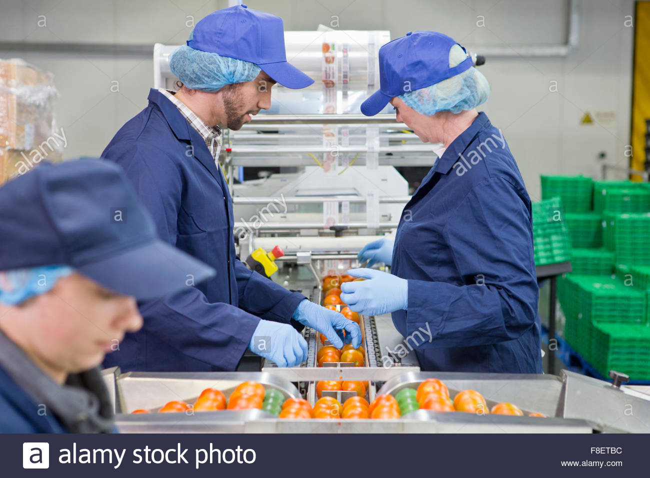 production line workers
