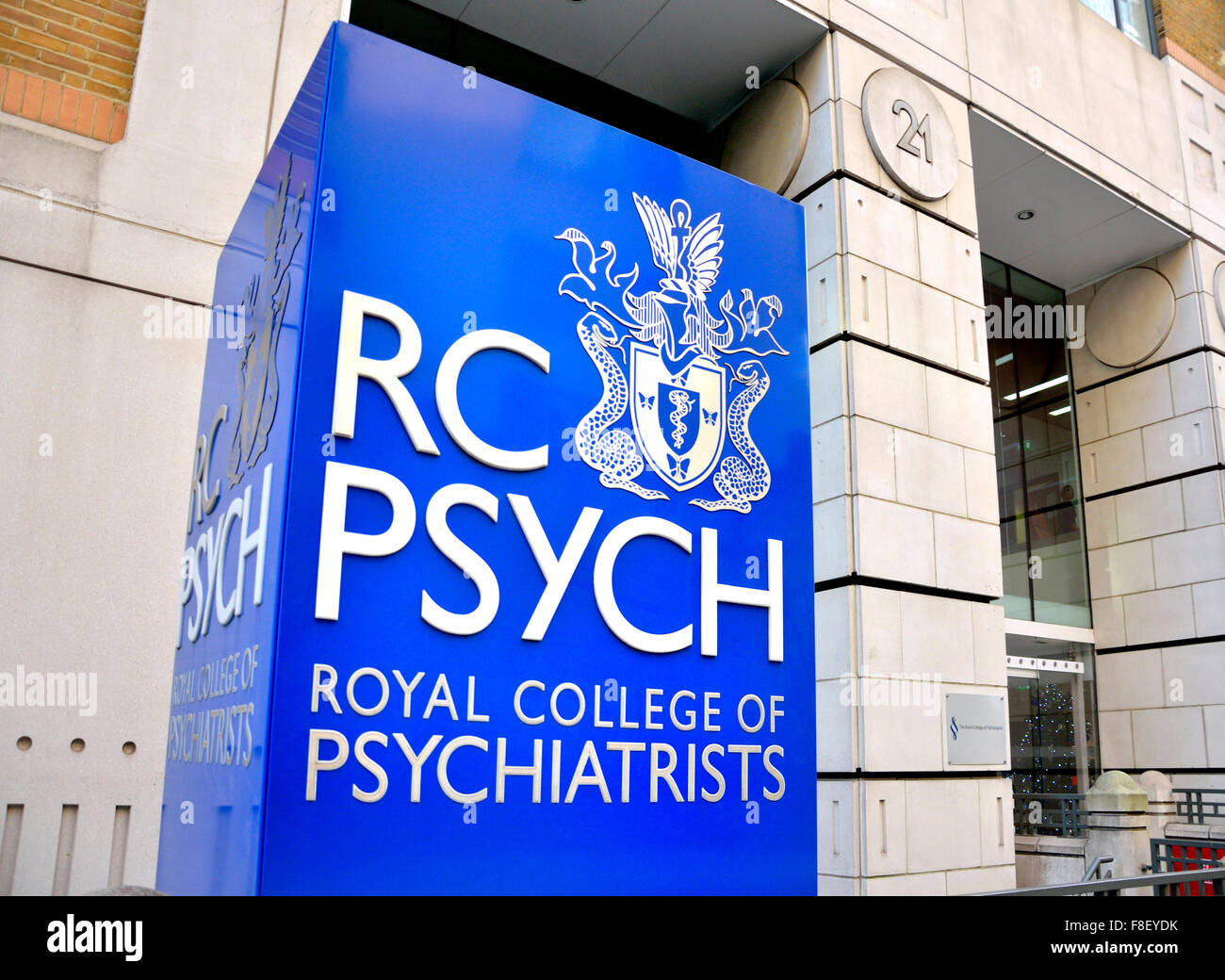London, England, UK. Royal College of Psychiatrists, 21 Prescot St
