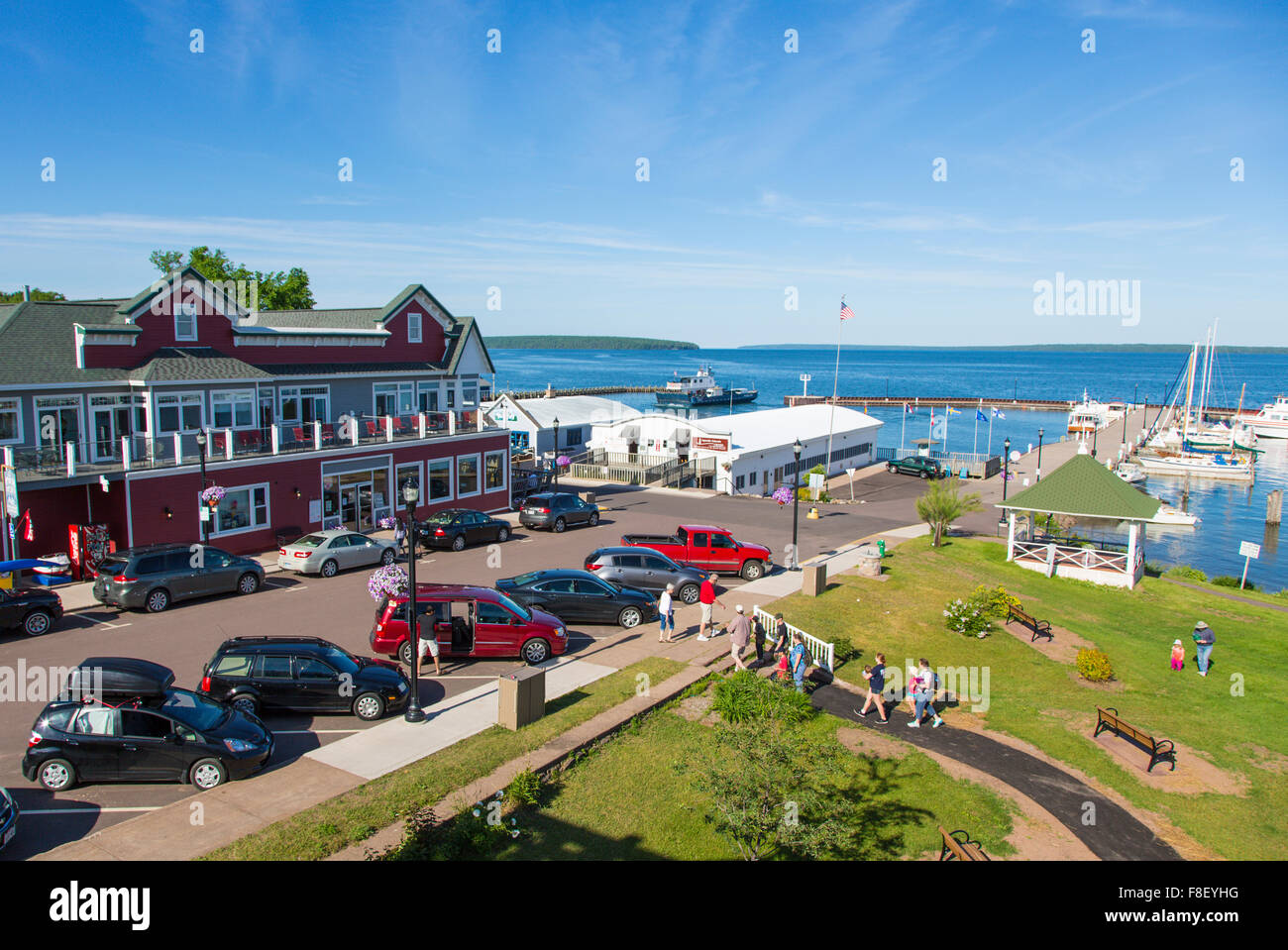 Bayfield Wisconsin on Lake Superior Stock Photo Alamy
