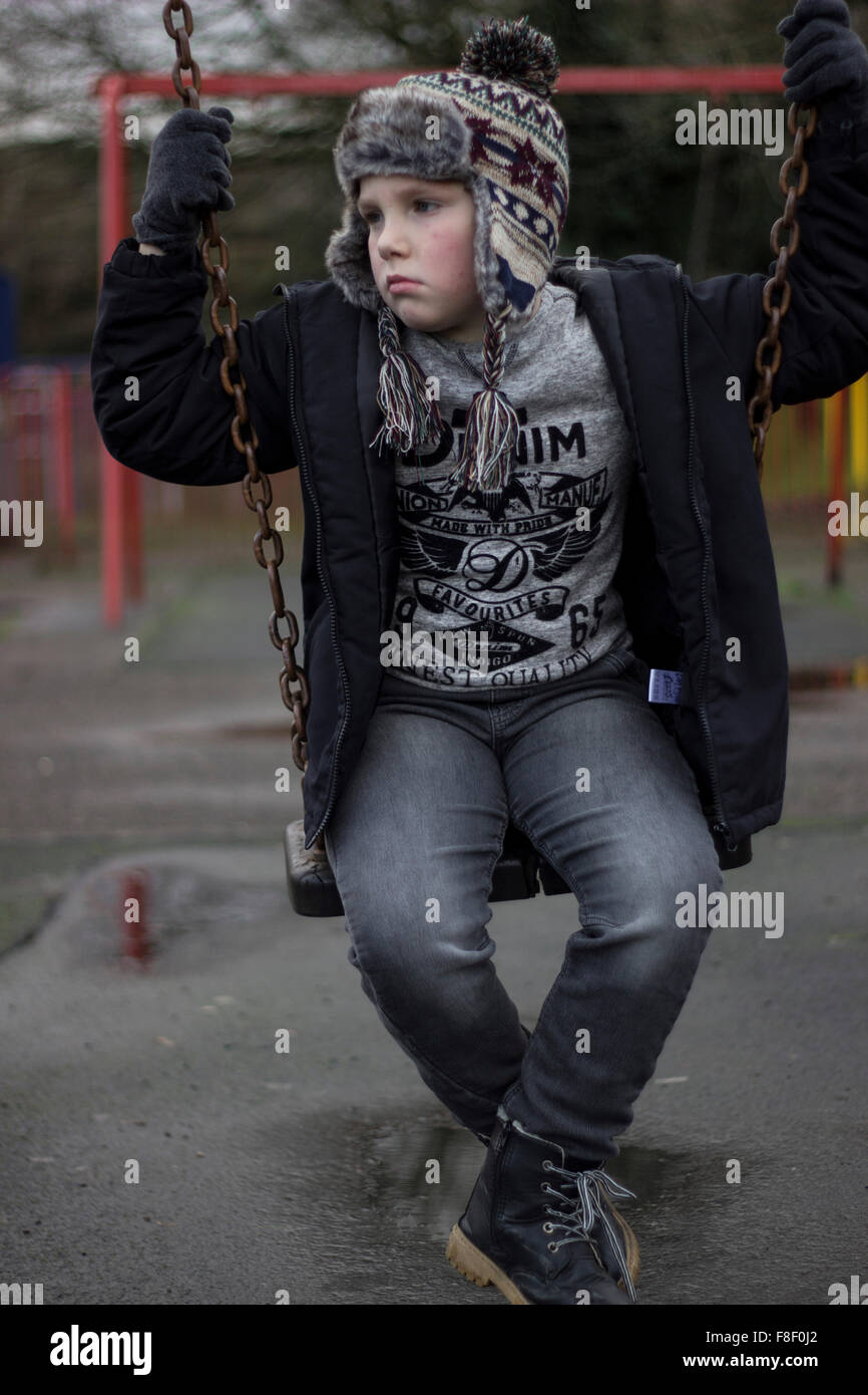 UNITED KINGDOM WALES 8 December 2015 Young Boy Poses For Student