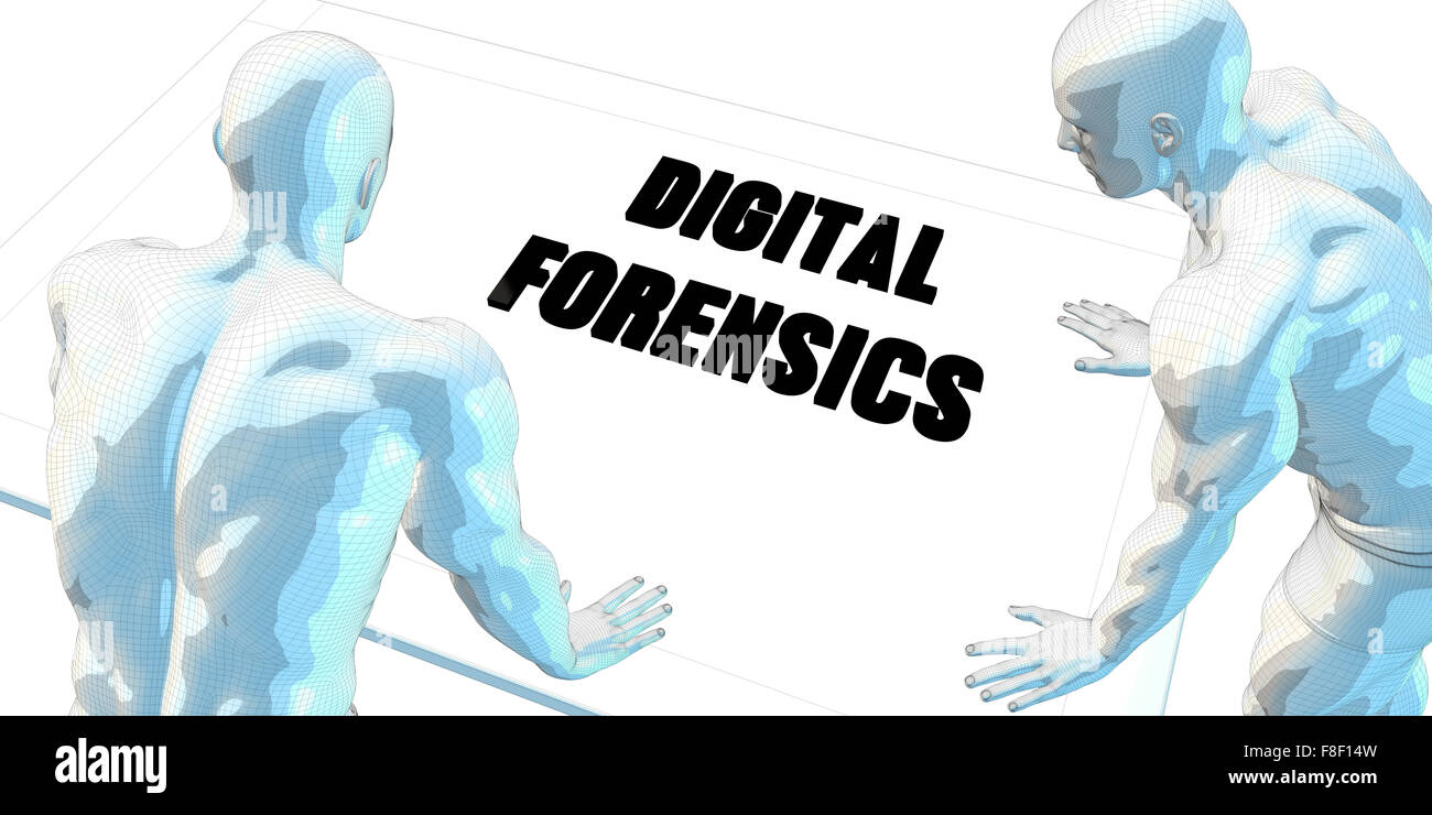 Digital Forensics Discussion and Business Meeting Concept Art Stock Photo