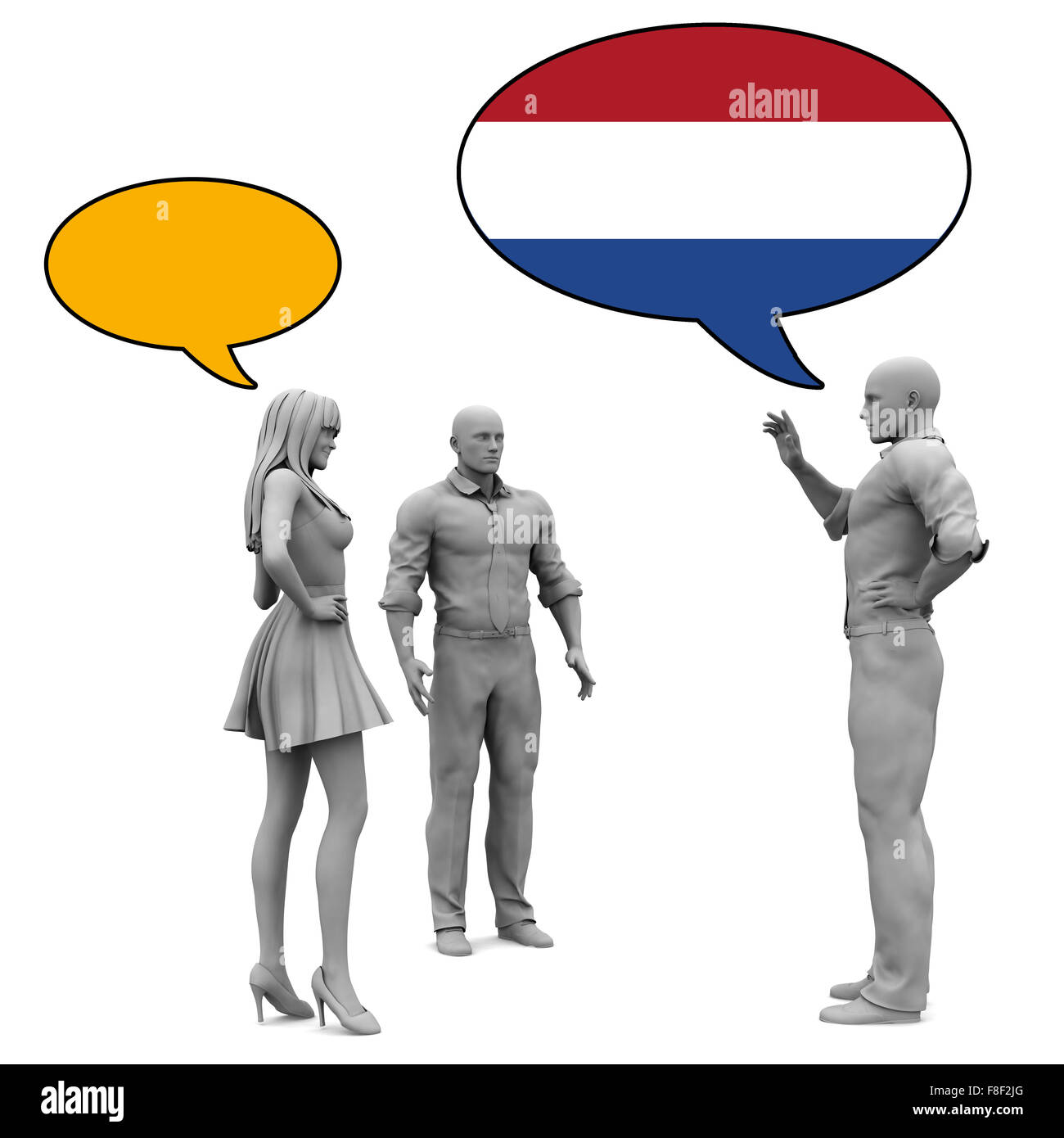 Learn Dutch Culture and Language to Communicate Stock Photo