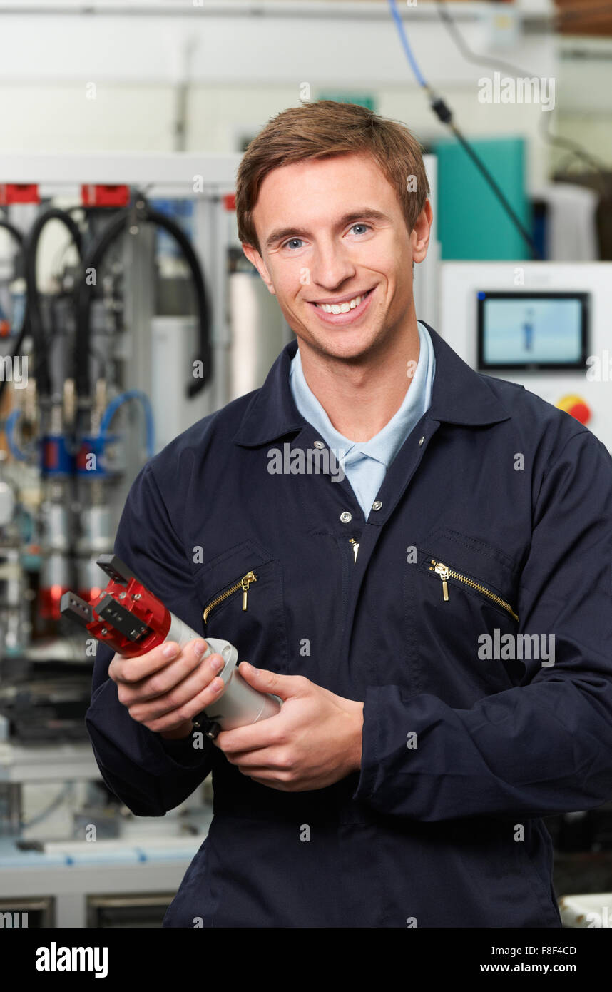 Component Checking Engineer Checking Component In Factory Stock Photo - Alamy