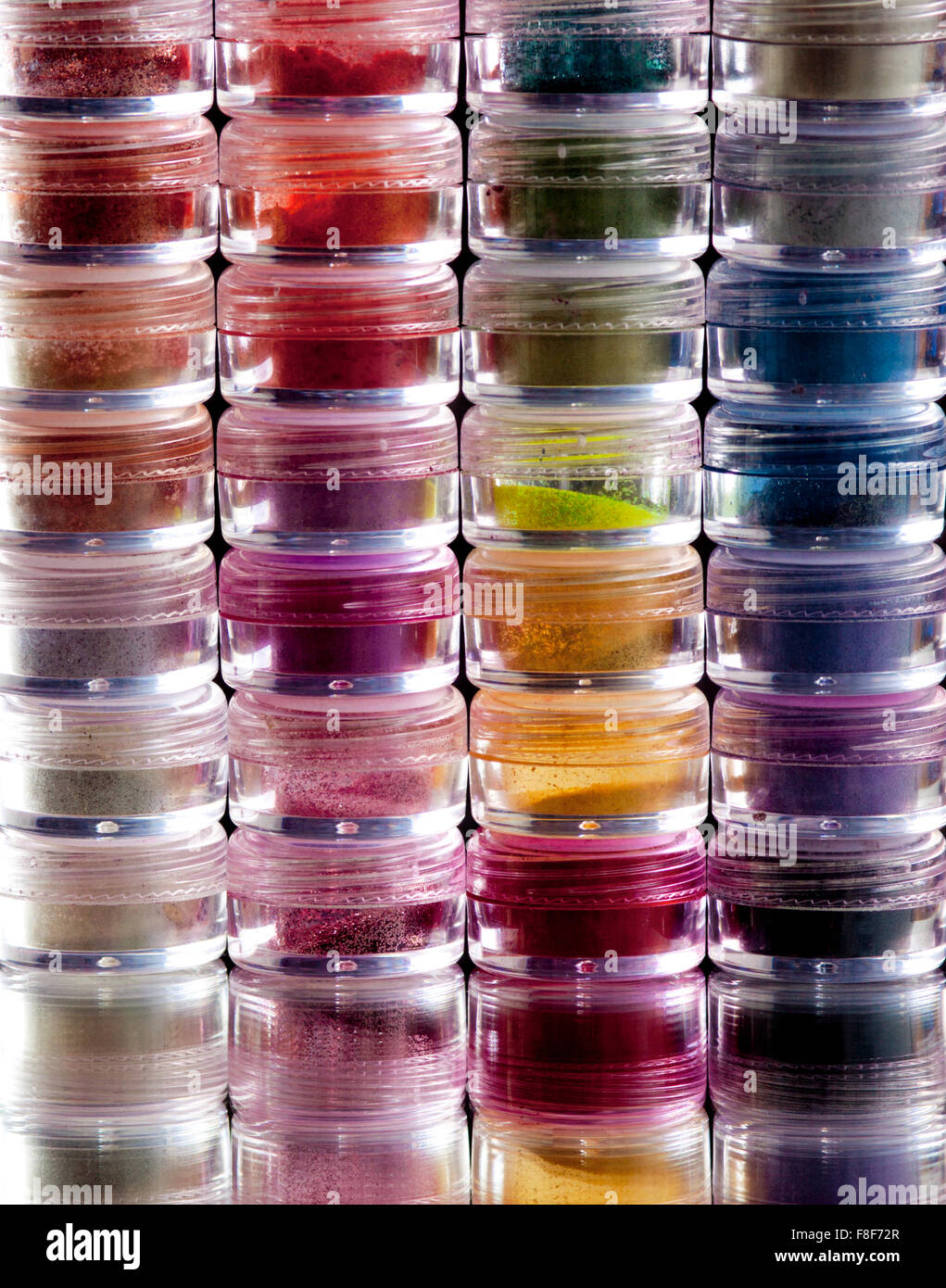 Make-up, colourful eyeshadow pigments Stock Photo