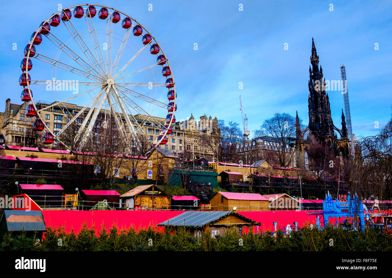 The 'big wheel' in Edinburgh's East Princes Street Gardens is a major