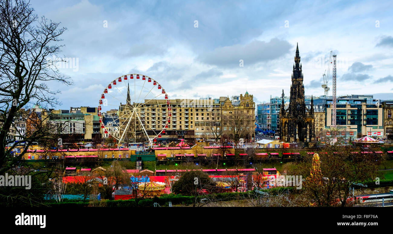 The 'big wheel' in Edinburgh's East Princes Street Gardens is a major