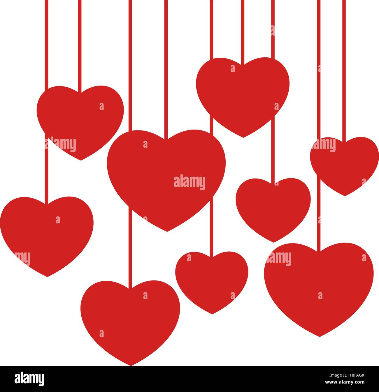 Red heart symbol in Stock Vector Images - Alamy