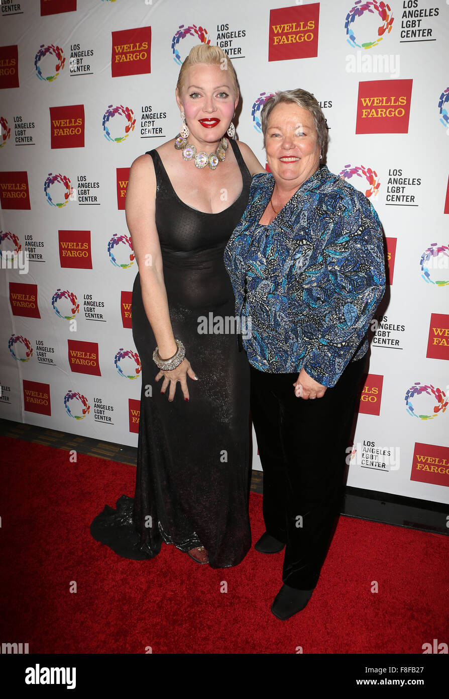 The Los Angeles LGBT Center’s 46th Anniversary Gala Vanguard Awards  Featuring: Calpernia Addams, Lorri L. Jean Where: Los Angeles, California, United States When: 07 Nov 2015 Stock Photo