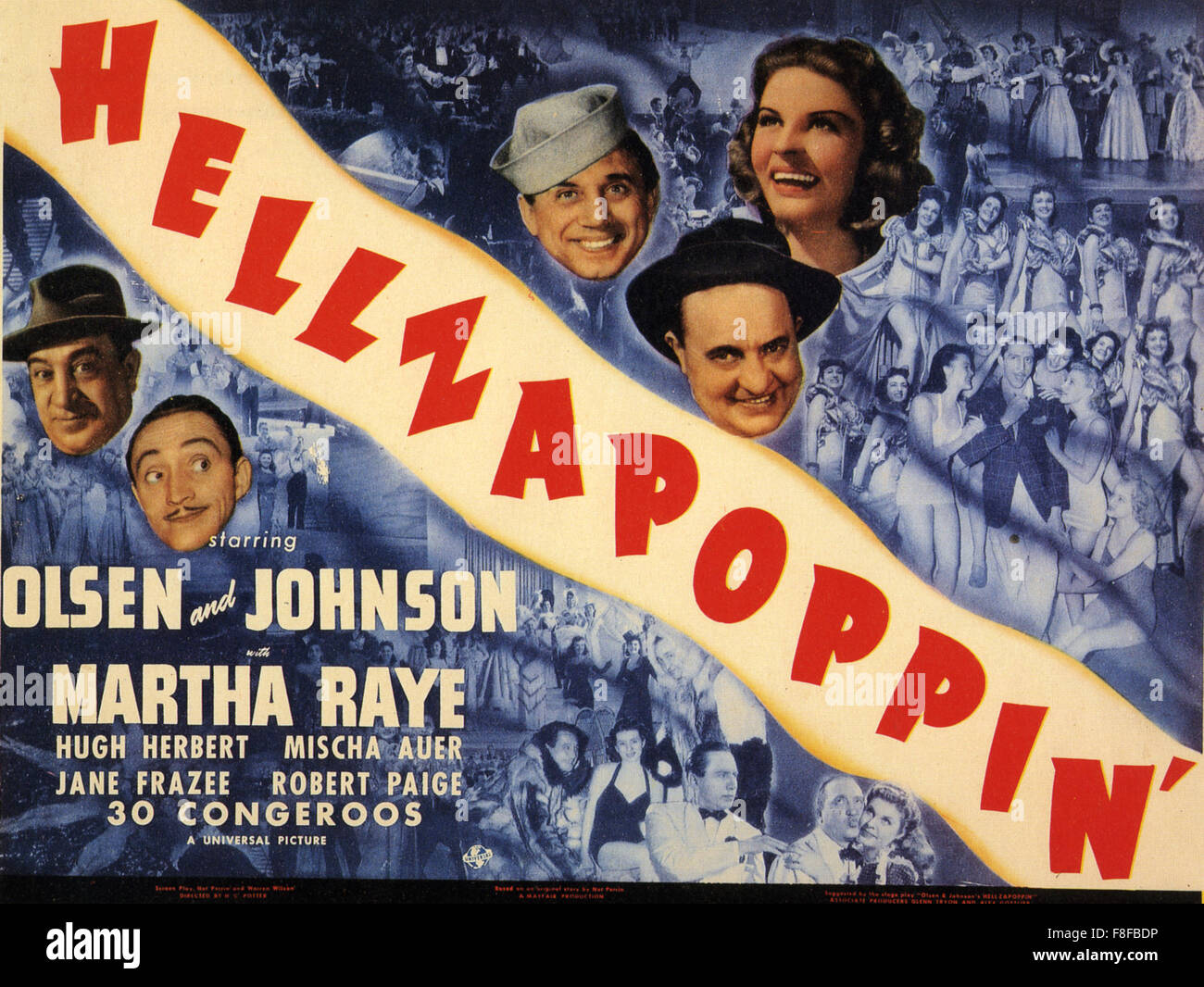 HELLZAPOPPIN' 1941 Universal Pictures film with Ole Olson and Martha Raye  Stock Photo - Alamy