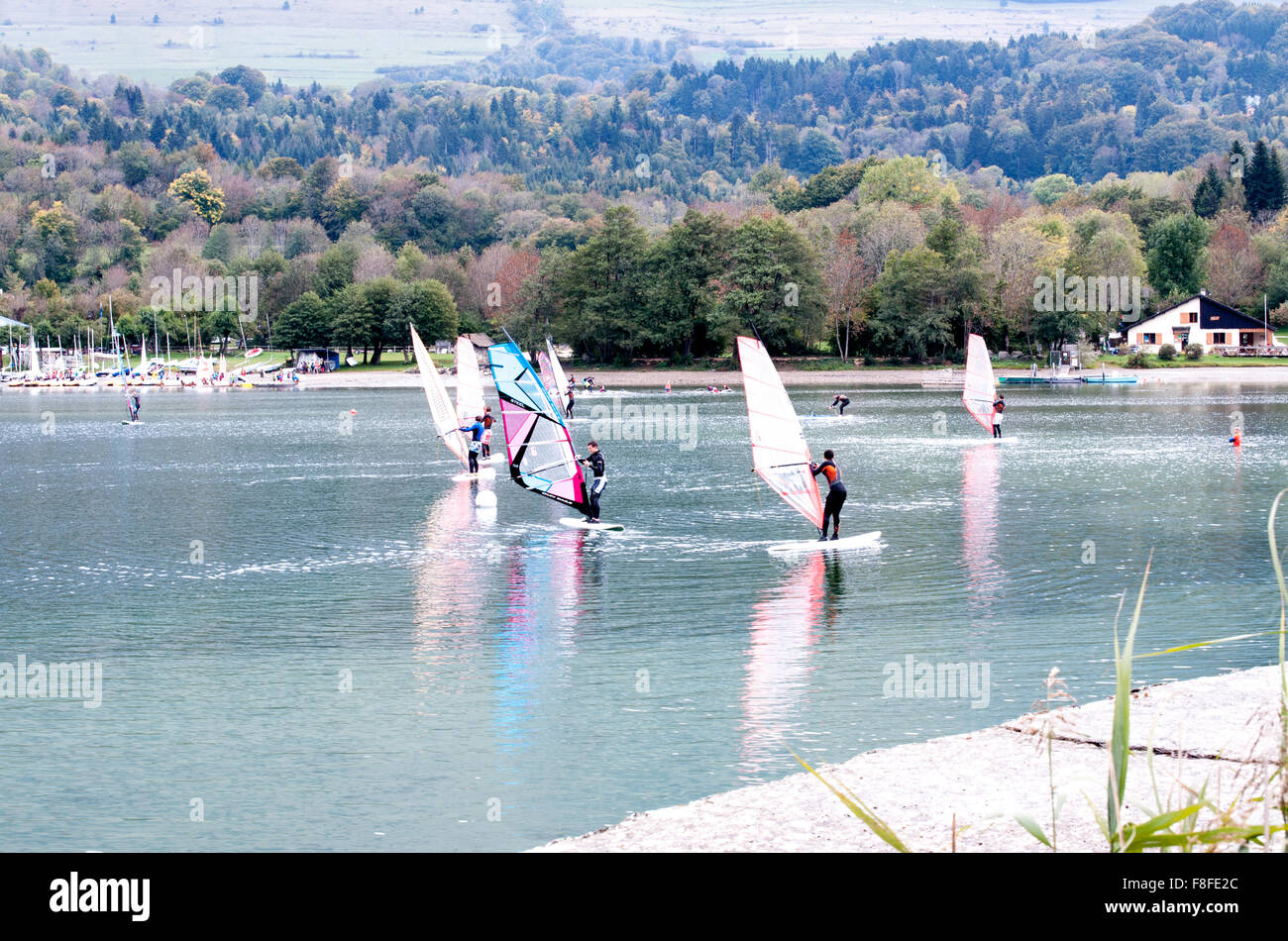 the Grand lac de Laffrey is one of the Laffrey lakes, located in