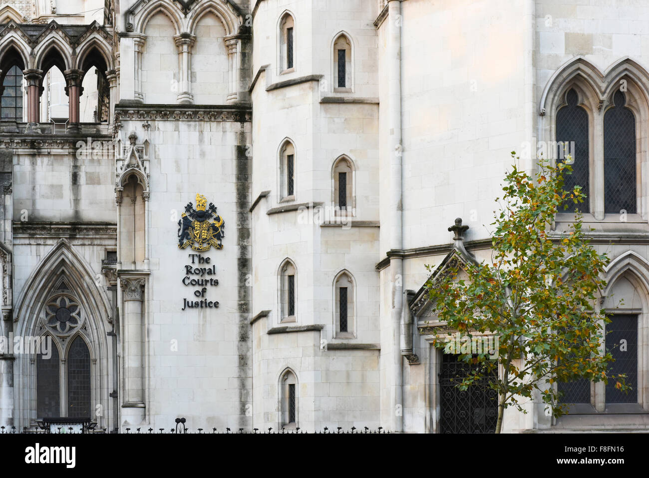 The Old Bailey or The Royal Courts of Justice or Law Courts, The Strand, London, England, UK Stock Photo