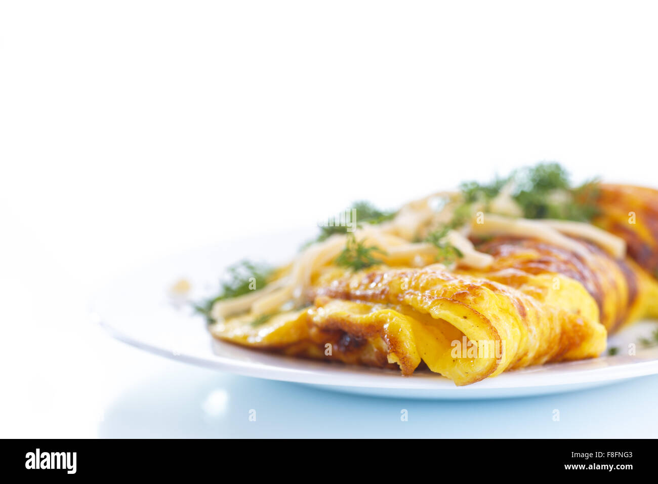 scrambled eggs with fresh herbs Stock Photo - Alamy
