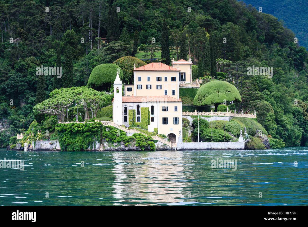 Villa del Balbianello at Lake Como, Lenno, Lombardia, Italy Stock Photo
