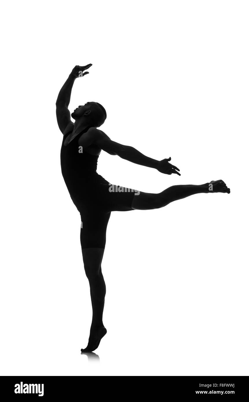 Male Ballet Dancer Leap Silhouette