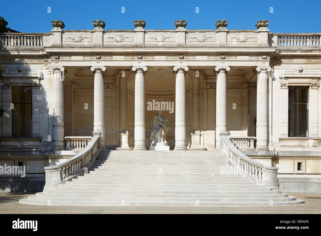 Palace Galliera exterior, stairway and colonnade in Paris, France Stock Photo