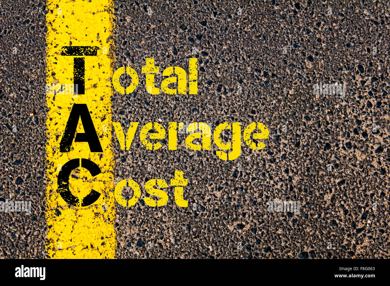 Concept image of Accounting Business Acronym TAC Total Average Cost