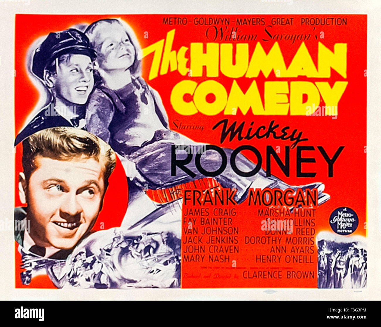 The human comedy Mickey Rooney vintage movie poster