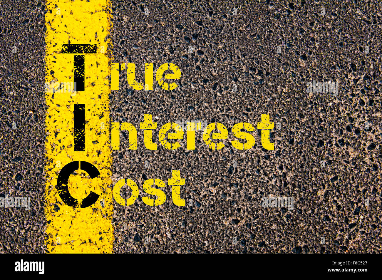 True Interest Concept image of Accounting Business Acronym TIC True Interest Cost ...