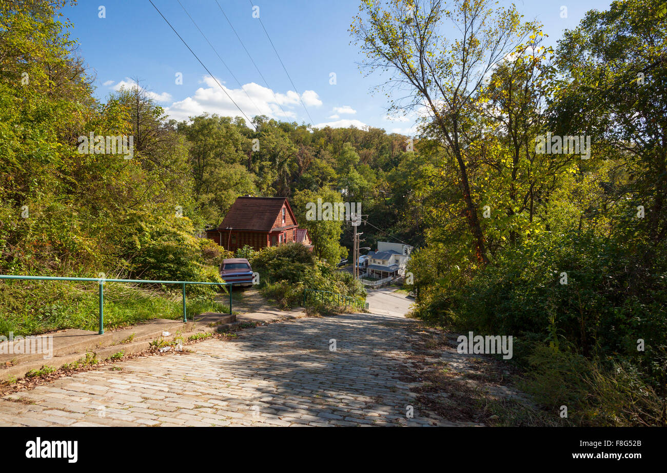 Canton Avenue seen from the top in the Beechview Neighbourhood of