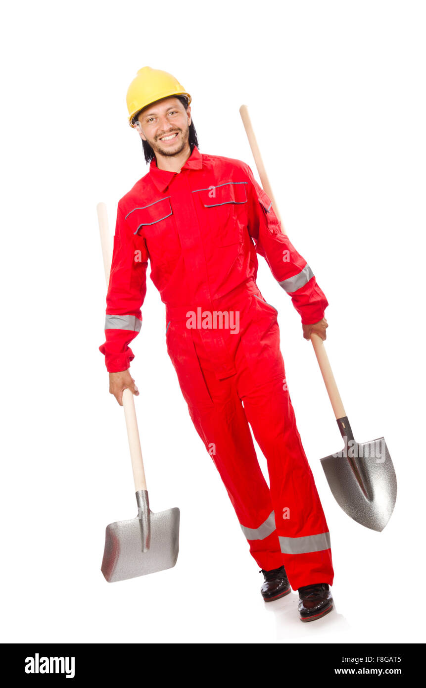 Man red coveralls industrial worker hi-res stock photography and images ...