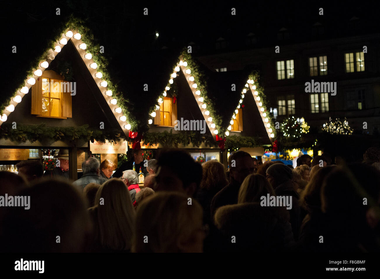 Christmas market in Stuttgart, Germany. One of Europe's biggest