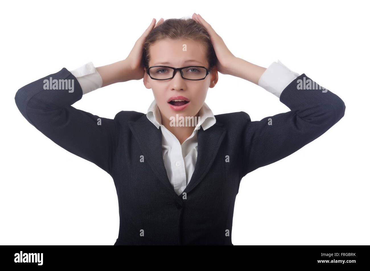 Woman businesswoman in business concept Stock Photo - Alamy