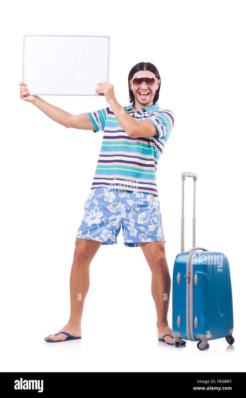 Travelling tourism concept isolated on white Stock Photo - Alamy