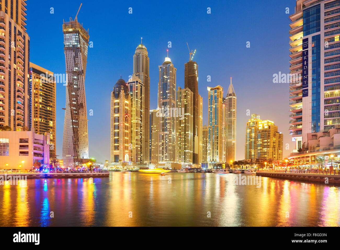 Dubai skyline - Marina, United Arab Emirates Stock Photo