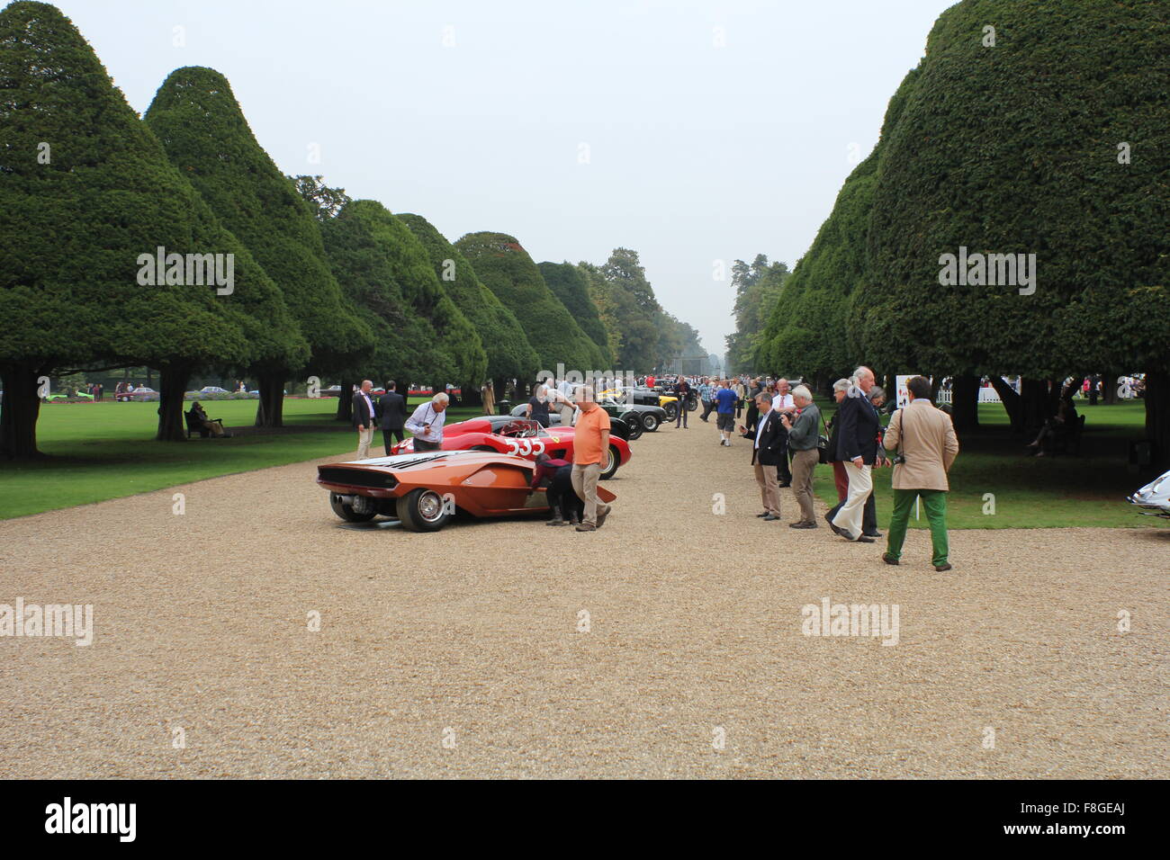 Lancia Stratos Zero Bertone Concept at the Concours of Elegance held at Hampton Court Palace, UK Stock Photo
