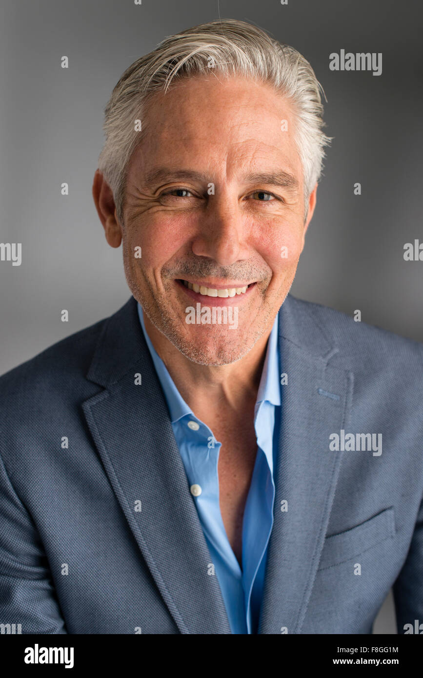 Portrait middle aged businessman enjoying hi-res stock photography and ...