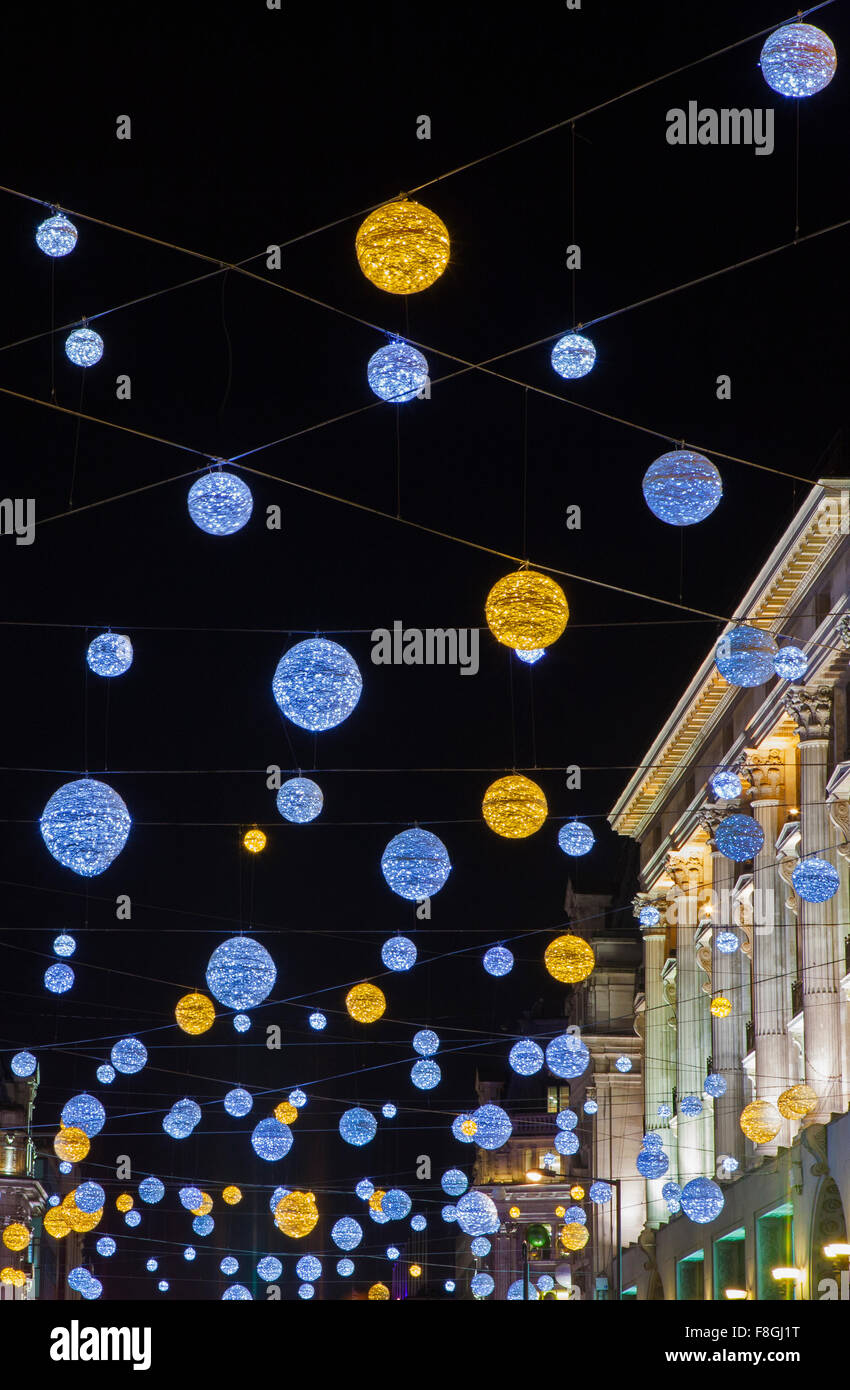 The beautiful Christmas lights on Oxford Street in London Stock Photo