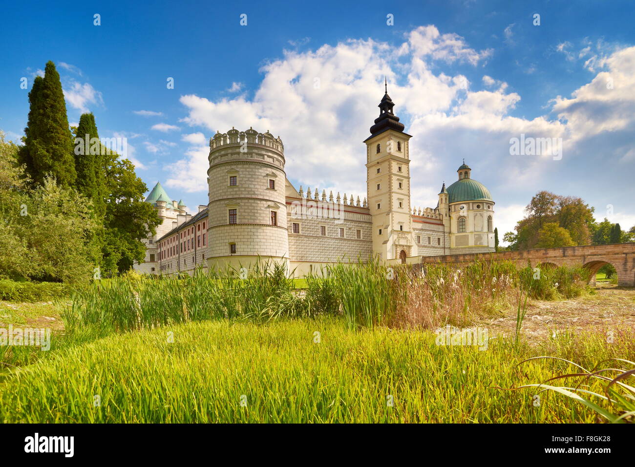 Krasiczyn Castle, Bieszczady region, Poland Stock Photo