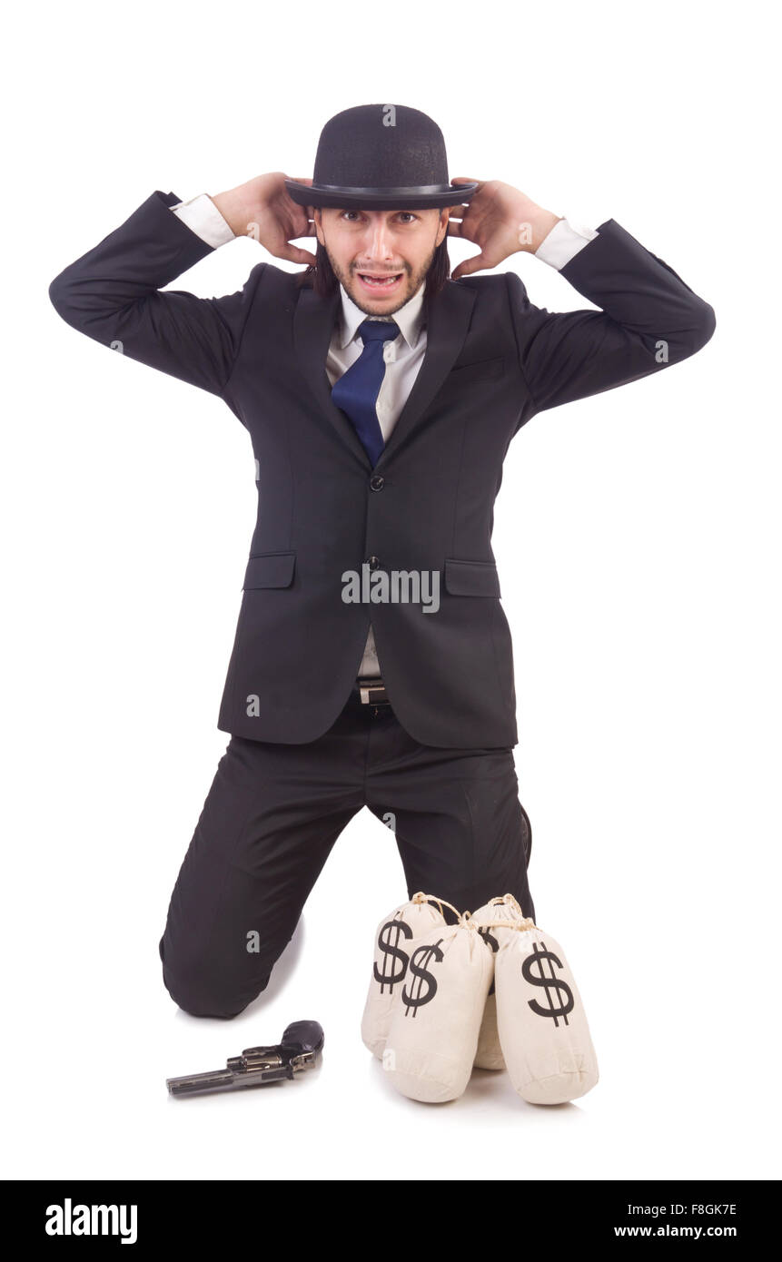 Young businessman isolated on the white background Stock Photo - Alamy