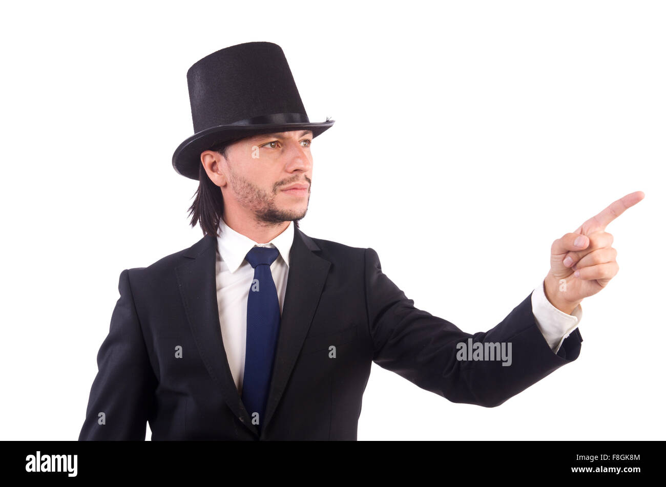 Young businessman isolated on the white background Stock Photo - Alamy
