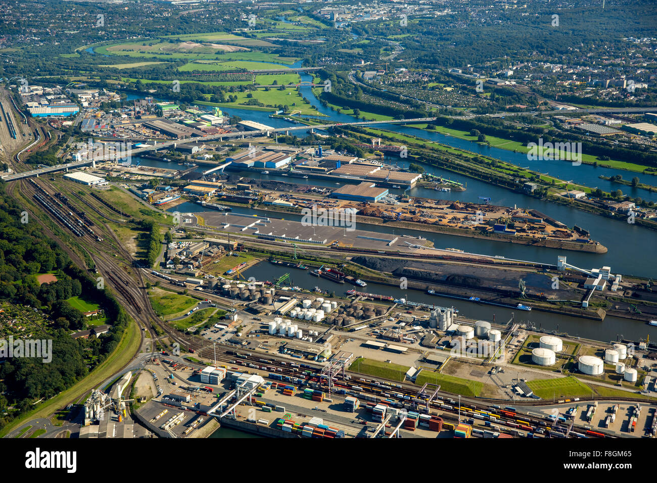 Duisport, The Port Of Duisburg, The Largest Inland Port In Europe, Ruhr ...