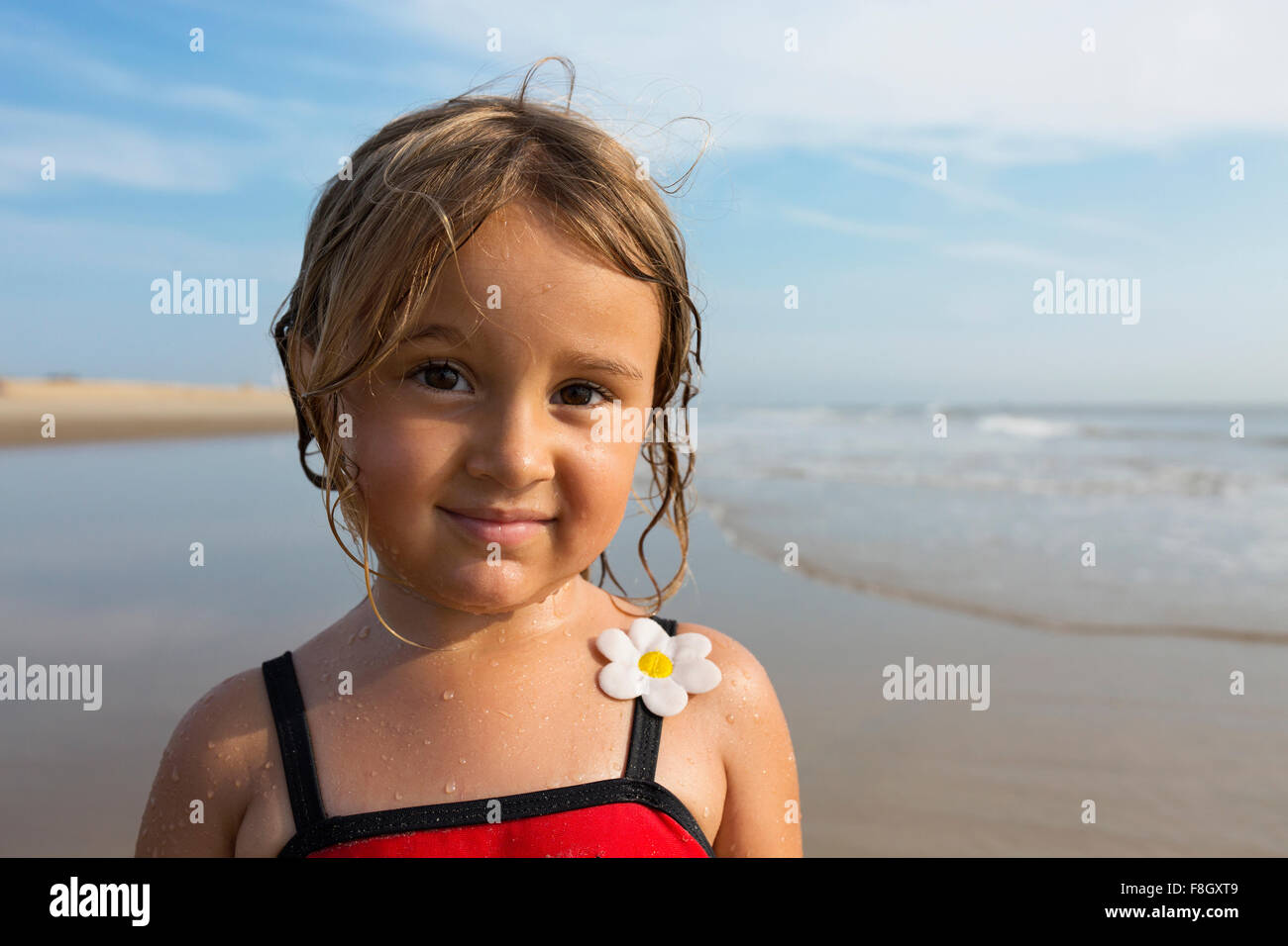 Blond girl on beach hires stock photography and images Alamy