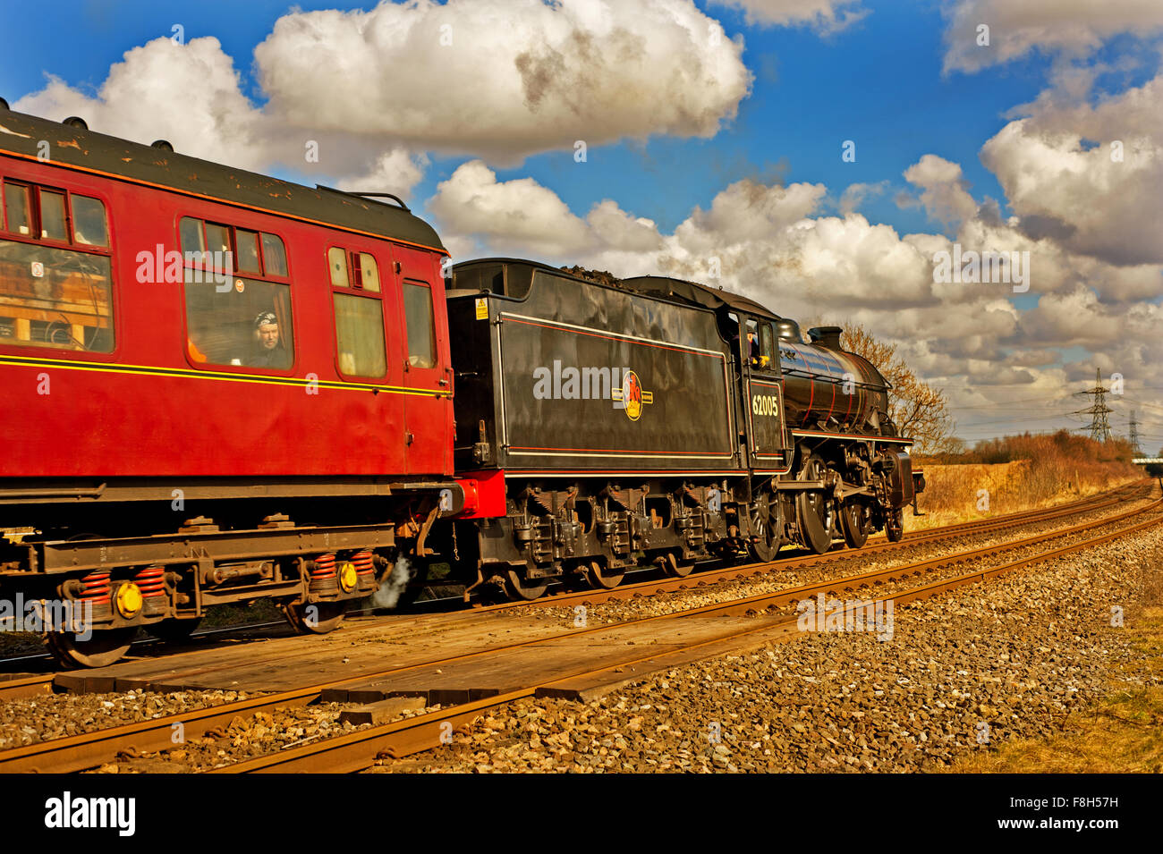 K1 Class No 62005 at Redmarshall near Stockton on Tees Stock Photo