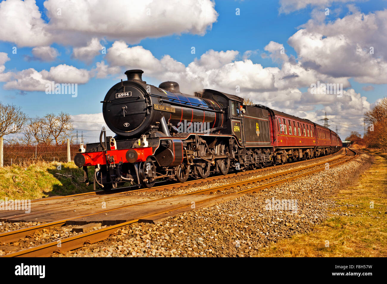 K4 Class No 61994 the Great Marquess at Redmarshall near Stockton on Tees Stock Photo