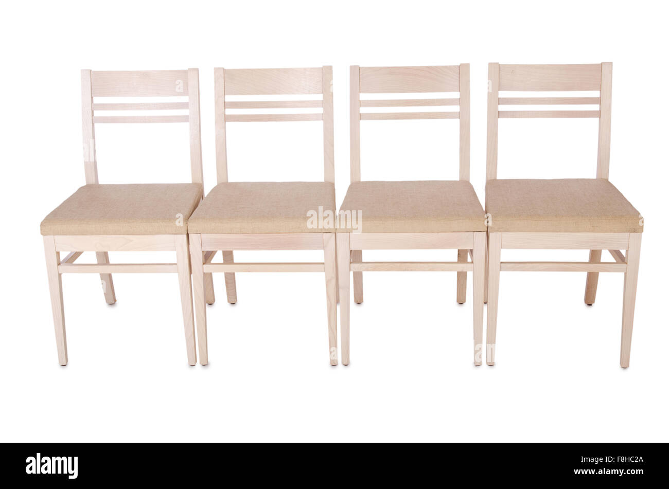 Set of chairs isolated on white Stock Photo - Alamy