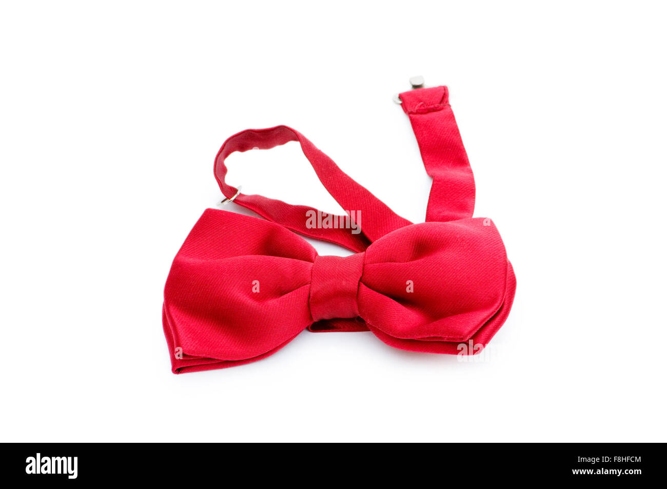 Red bow tie isolated on the white Stock Photo - Alamy