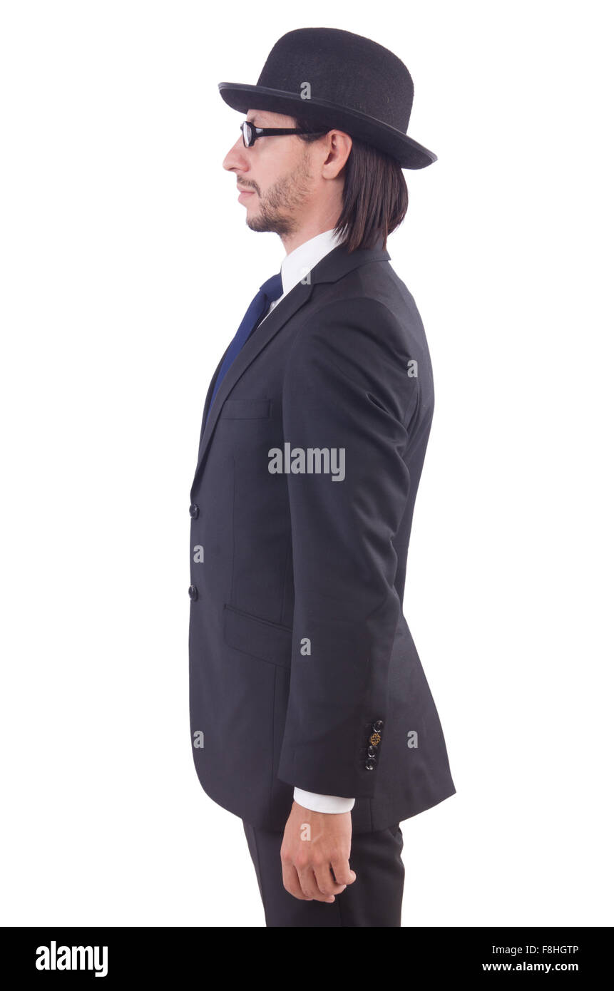 Young businessman isolated on the white background Stock Photo - Alamy